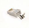 Wtyk modułowy przelotowy ekranowany CAT7 15u złocony CAT7 15u złocony, 50 szt. w opakowaniu